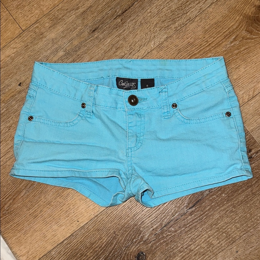 Celebrity Pink Light Blue Jean Shorts size 0